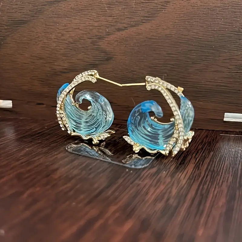 3-piece Set Ocean Oath Blue Wave Jewelry