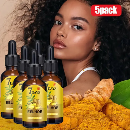 7 Day Ginger Hair Oil for Dry Hair-5Bottles