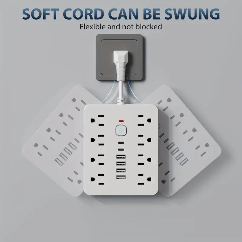 14-in-1 Power Strip with Surge Protection