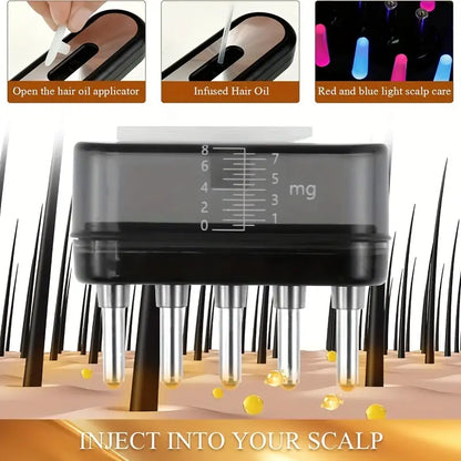 Rechargeable 500mAh Laser Hair Growth Comb with Vibration Massage