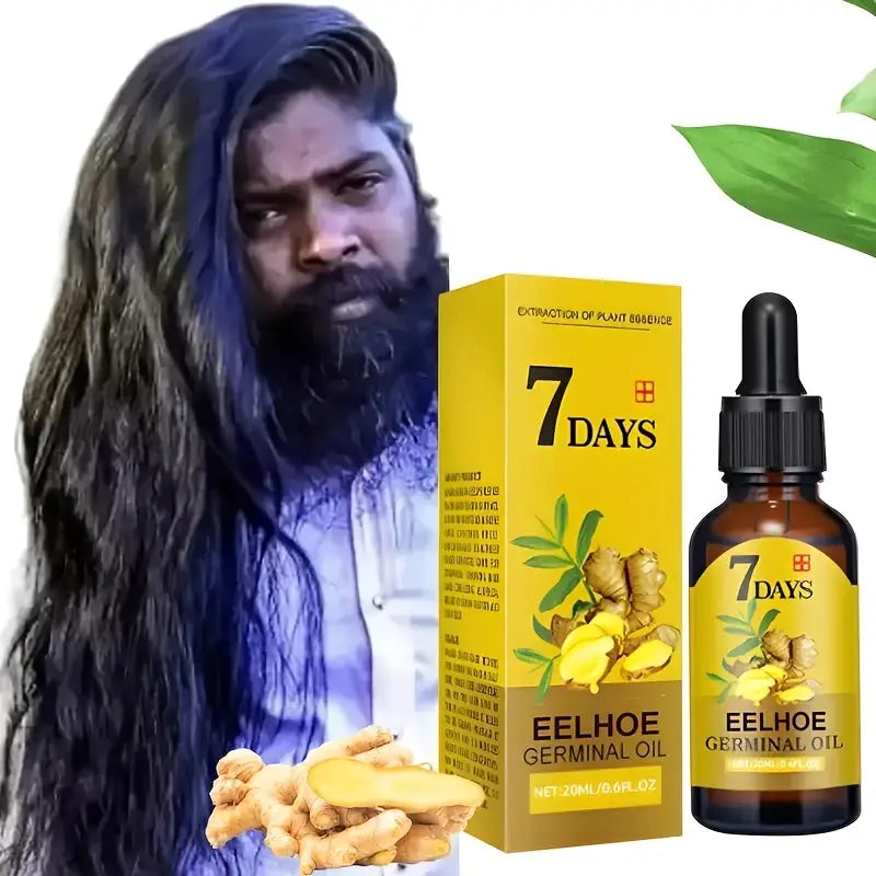 7 Day Ginger Hair Oil for Dry Hair-5Bottles