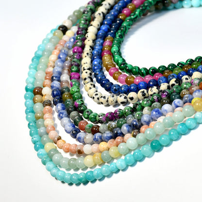 10 colored tourmaline beaded necklaces