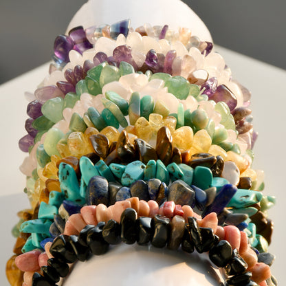 All-match handmade irregular agate bracelet-8pcs