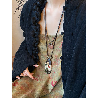 West Mia ethnic style sweater necklace