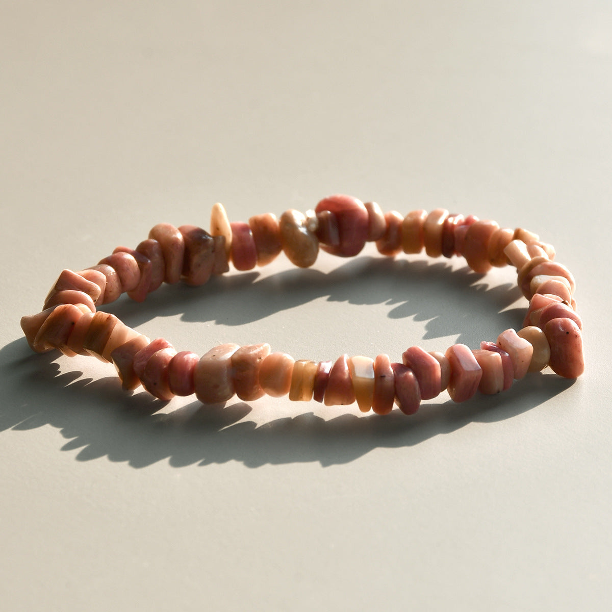 All-match handmade irregular agate bracelet-8pcs