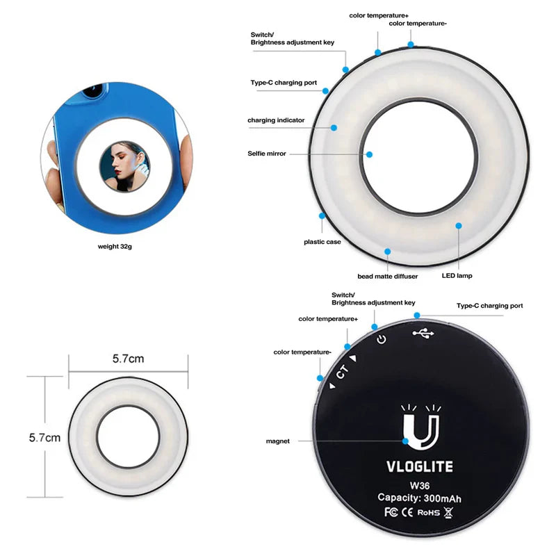 Magnetic Portable Fill Light