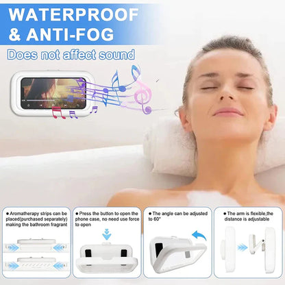 Adjustable Waterproof Wall Mount Phone Holder