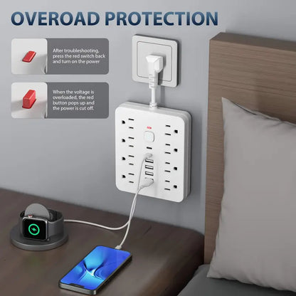 14-in-1 Power Strip with Surge Protection