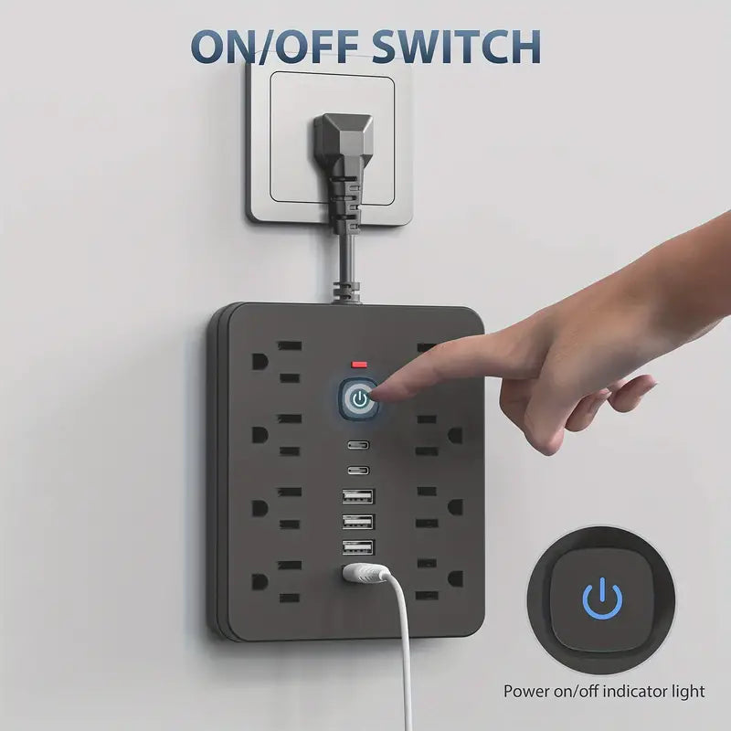 14-in-1 Power Strip with Surge Protection