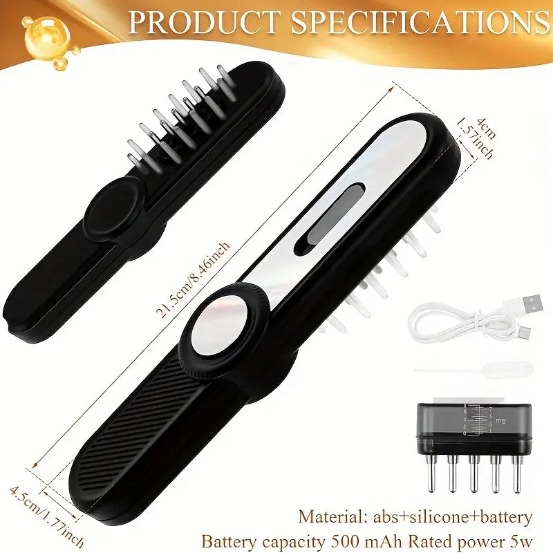 Rechargeable 500mAh Laser Hair Growth Comb with Vibration Massage